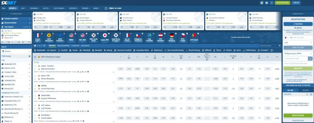 1xbet sportsbook