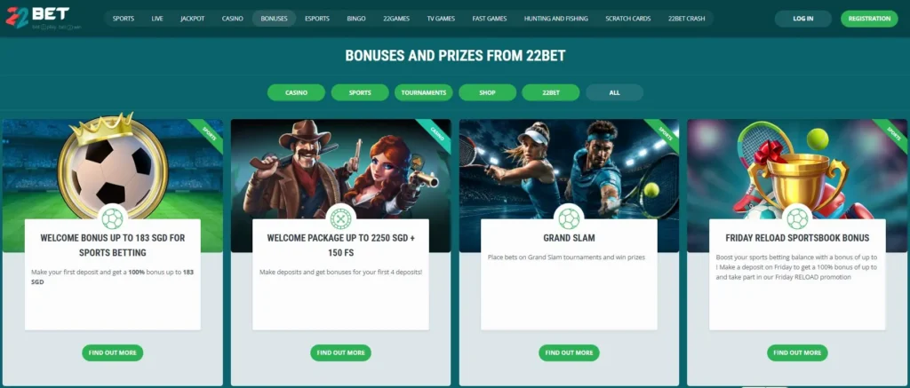 22bet welcome bonus