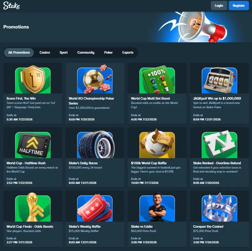 stake promotions and races